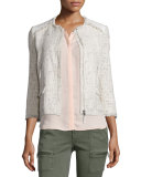 Miriah Basketweave Double-Face Jacket