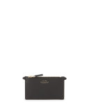 Panama Zip Pouch Key Ring, Black