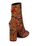 Babies Tapestry 95mm Ankle Boot, Red