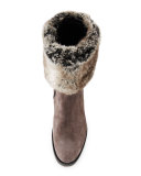 Paulette Faux-Fur Lined Boot, Graphite