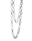 Mixed Link Caviar Necklace, 36"