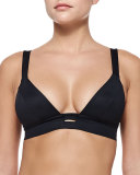 Neutra Strappy-Back Swim Top, Black