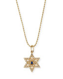 Diamond & Sapphire Star of David Necklace