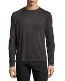 Long-Sleeve Raglan Crewneck T-Shirt