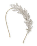 Arielle Crystal Leaf Headband