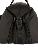 Alpha Black Double Expansion Travel Satchel