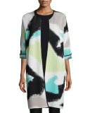 Freestyle Long Printed Jacket 