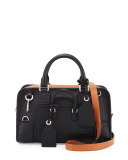 Amazona 28 Multiplication Satchel Bag, Black/Tan