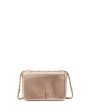 Mercer Metallic PVC Shoulder Bag, Rose Gold