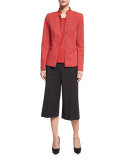 Mimi Zip-Front Jacket, Red Rock