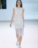 Sleeveless Grid-Print Dress, Anemone