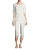 Crop Jersey Lounge Pants