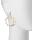 Vesuvio Large 18k Diamond Double-Hoop Drop Earrings, 3.25tcw