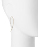 Small Flat Hook-On Hoop Earrings