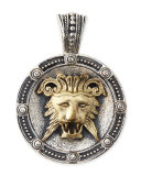 Men's Myrmidones Round Lion-Face Pendant