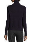Gracey Cutout Turtleneck Sweater, Royal Navy