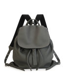 Woven Leather Backpack