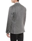 Cashmere Herringbone Blazer