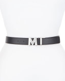 Reversible Logo Belt, Black