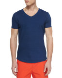 Bobby V-Neck T-Shirt, Blue