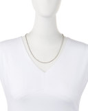 Sterling Silver Adjustable Chain Necklace, 18-20"L