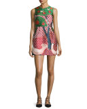 Sleeveless Embellished Multi-Patterned Dress, Amarena