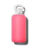 Glass Water Bottle, Spiked Rosy, 500 mL