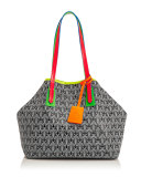 Marlborough Limited Edition Iphis Printed Canvas Tote Bag, Neon