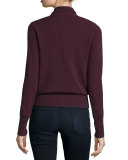 Cashmere Faux-Wrap Sweater, Plus Size