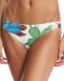 Wisteria Floral-Print Hipster Swim Bottom