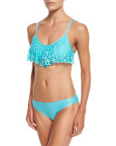 Pandora Flutter Swim Top, Caribbean