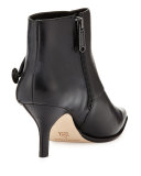 Loli Leather Ankle Boot, Black