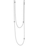 Icon Caviar Ball Chain Necklace, 36"