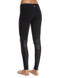 Moto Full-Length Sport Leggings, Black