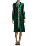 Printed Sleeveless Dress with Scarf, Black
