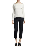 Tulah Off-the-Shoulder Ribbed Sweater