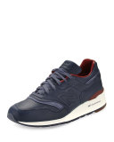 997 Bespoke Leather Sneaker, Blue/Brown