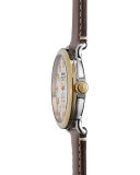 41mm Runwell Gold Watch with Leather Strap, Brown