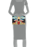 Medium Egyptian Four Eyes Pouch Bag, Multi