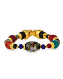 Beaded Floral Station Bracelet