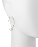 Gold-Plate Pearly Threader Earrings