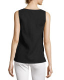 Anaya Linen Embroidered Tank