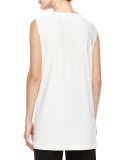 Knit Tunic/Tank, White, Plus Size