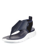 ZeroGrand Leather/Mesh Thong Sandal, Twilight Blue