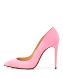 Pigalle Follies Patent 100mm Red Sole Pump