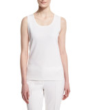 Viscose Milano Contour Tank, Bianco