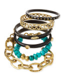 Zito Dark Horn Bangles, Set of 6