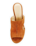 Ponte Suede Wedge Slide Sandal