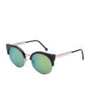 Ilaria Mirrored Iridescent Sunglasses, Patrol