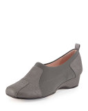 Kuss Demi-Wedge Slip-On Sneaker, Black